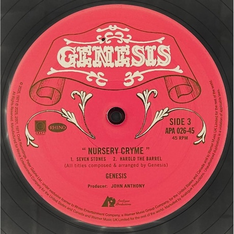 Genesis - Nursery Cryme (Analogue) (0753088752674) виниловая пластинка - фото 7