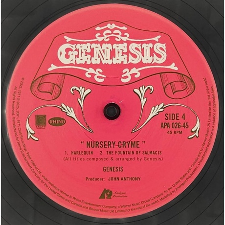Genesis - Nursery Cryme (Analogue) (0753088752674) виниловая пластинка - фото 8