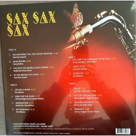 Various Artists - Sax Sax Sax (Analogue) (0762765869086) винилов...