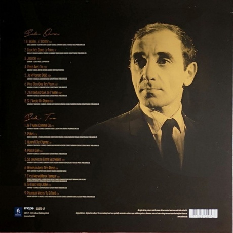 Charles Aznavour - Chansons Preferees (5711053020703) виниловая пластинка - фото 2