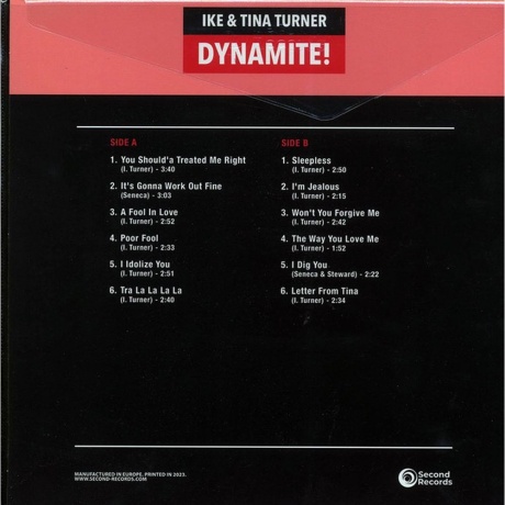 Ike &amp; Tina Turner - Dynamite (Orange) (9003829978483) виниловая пластинка - фото 2