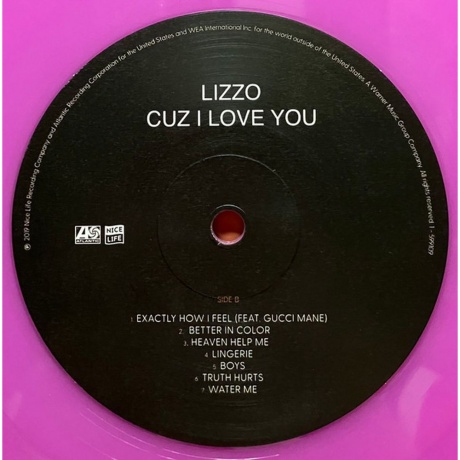Lizzo - Cuz I Love You  (0075678623219) виниловая пластинка - фото 4