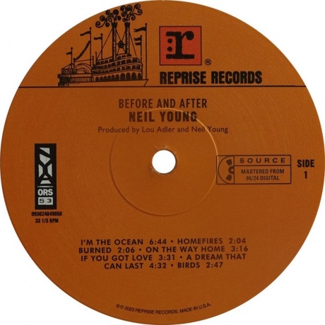 Neil Young - Before And After  (0093624849858) виниловая пластинка - фото 3