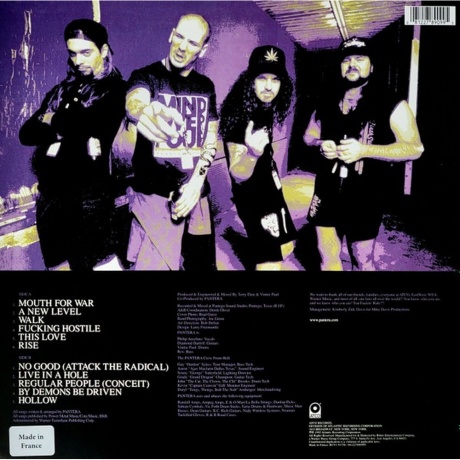 Pantera - Vulgar Display Of Power  (0081227890995) виниловая пластинка - фото 2