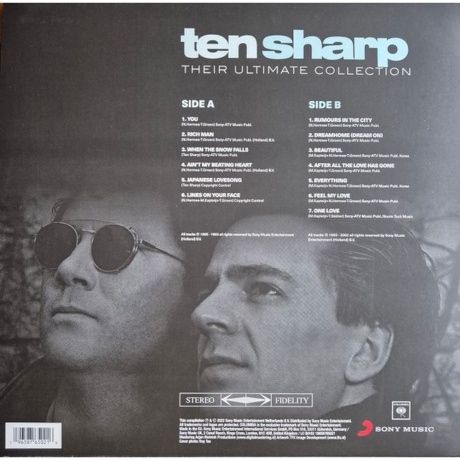Ten Sharp - Their Ultimate Collection  (0196587650216) виниловая пластинка - фото 2