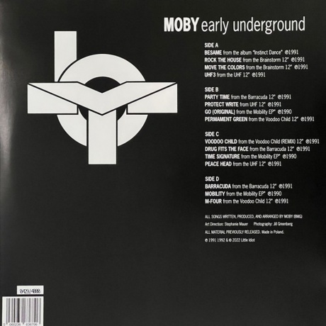 Moby - Early Underground (5060236636706) виниловая пластинка - фото 2