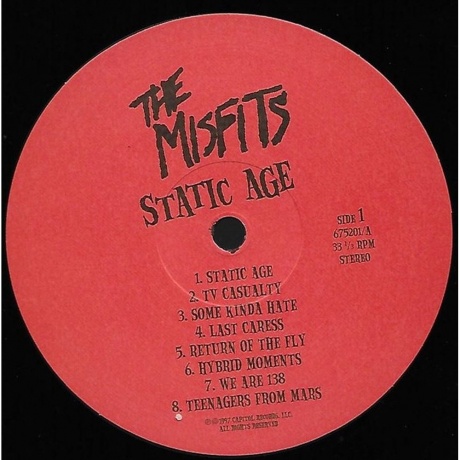 Misfits - Static Age (0017046752015) виниловая пластинка - фото 4