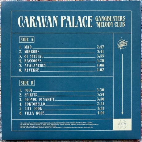 Caravan Palace - Gangbusters Melody Club (coloured) (0813615016430) виниловая пластинка - фото 2