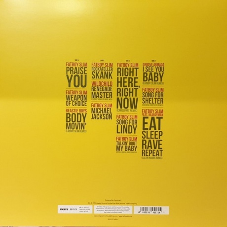 Fatboy Slim - The Best Of (4050538455724) виниловая пластинка - фото 2