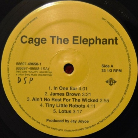 Cage The Elephant - Cage The Elephant (0886974965817) виниловая пластинка - фото 4