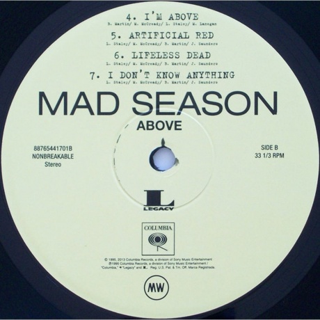 Mad Season - Above (0887654417015) виниловая пластинка - фото 4