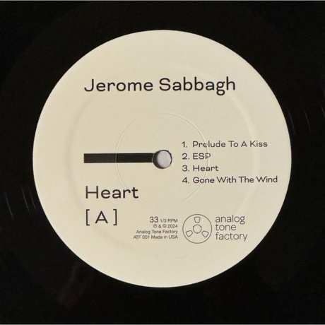 Jerome Sabbagh - Heart (Audiophile Edition) (0198168143629) виниловая пластинка - фото 3
