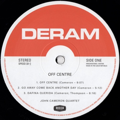 John Cameron - Off Centre (Analogue) (0602465979985) виниловая пластинка - фото 9