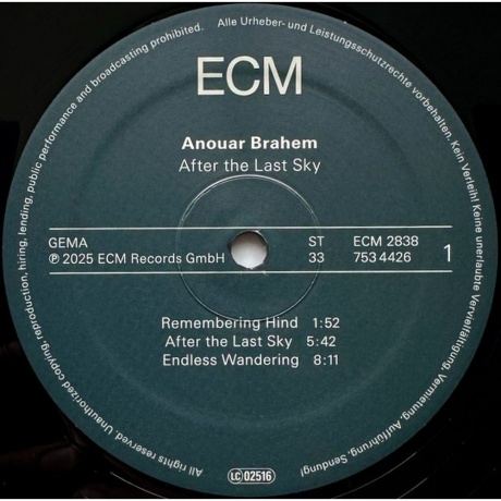 Anouar Brahem - After The Last Sky (0602475344254) виниловая пластинка - фото 3