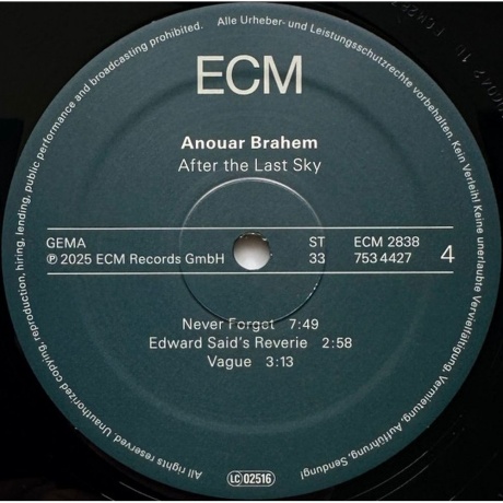 Anouar Brahem - After The Last Sky (0602475344254) виниловая пластинка - фото 6