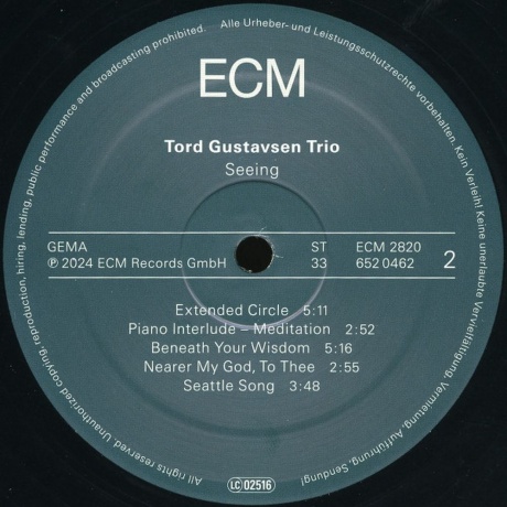 Tord Gustavsen - Seeing (0602465204629) виниловая пластинка - фото 4