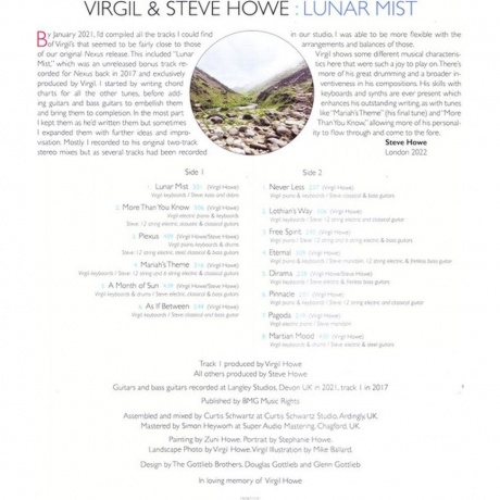 Steve &amp; Virgil Howe - Lunar Mist (0196587151911) виниловая пластинка - фото 10