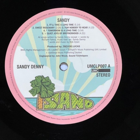 Sandy Denny - Sandy (0805520240079) виниловая пластинка - фото 2