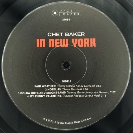 Chet Baker - In New York (8436569191071) виниловая пластинка - фото 3