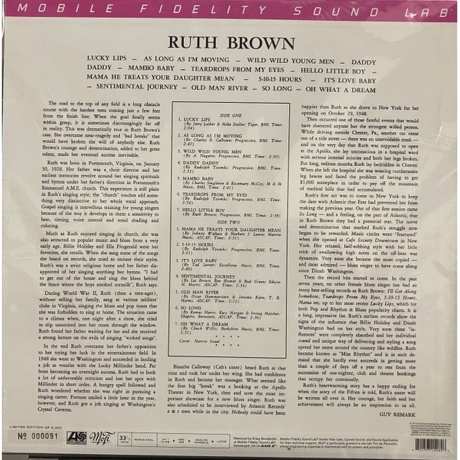 Ruth Brown - Rock &amp; Roll (Analogue) (0821797154826) виниловая пластинка - фото 2