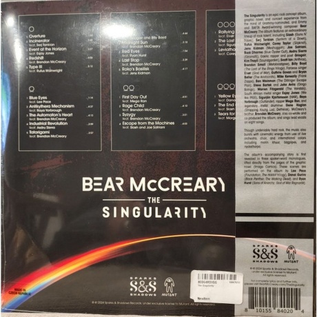Bear McCreary - The Singularity (0810155840204) виниловая пластинка - фото 2