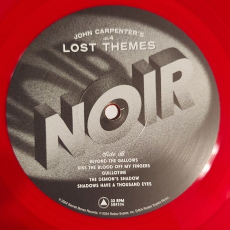 John Carpenter - Lost Themes: Noir (coloured) (0843563171950) виниловая пластинка - фото 6