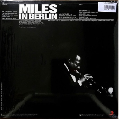 Miles Davis - In Berlin (Analogue) (4260019715418) виниловая пластинка - фото 2