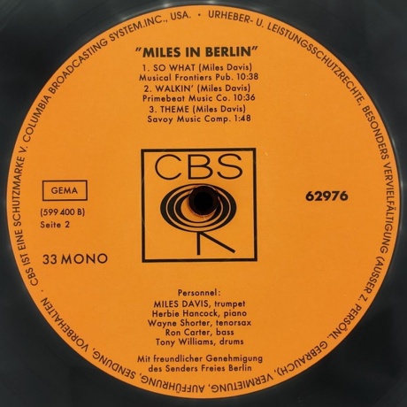 Miles Davis - In Berlin (Analogue) (4260019715418) виниловая пластинка - фото 4