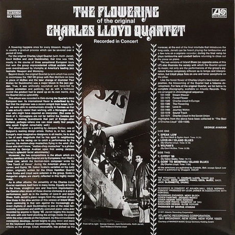 Charles Lloyd - The Flowering (Analogue) (4260019715814) виниловая пластинка - фото 3