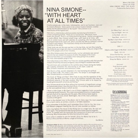 Nina Simone - Sings The Blues (Analogue) (4260019711878) виниловая пластинка - фото 2
