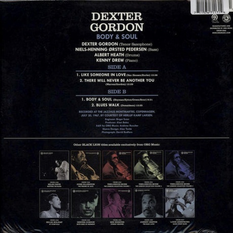 Dexter Gordon - Body &amp; Soul (Analogue) (0711574711314) виниловая пластинка - фото 2