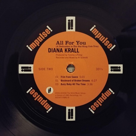 Diana Krall - All For You (0602547376510) виниловая пластинка - фото 4