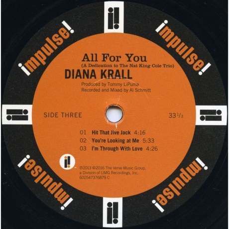 Diana Krall - All For You (0602547376510) виниловая пластинка - фото 5
