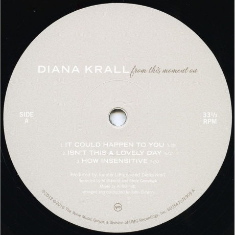 Diana Krall - From This Moment On (0602547376893) виниловая пластинка - фото 4