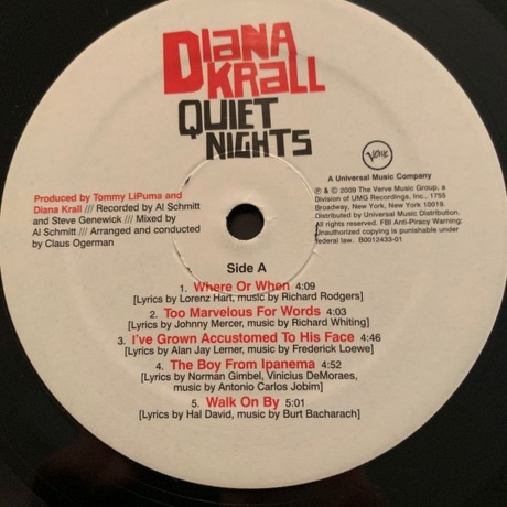 Diana Krall - Quiet Nights (0602517963528) виниловая пластинка - фото 4