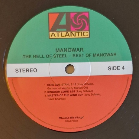 Manowar - Hell Of Steel - Best Of (8719262041097) виниловая пластинка - фото 8