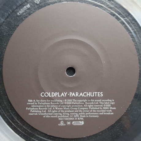 Coldplay - Parachutes (5021732630865) виниловая пластинка - фото 9