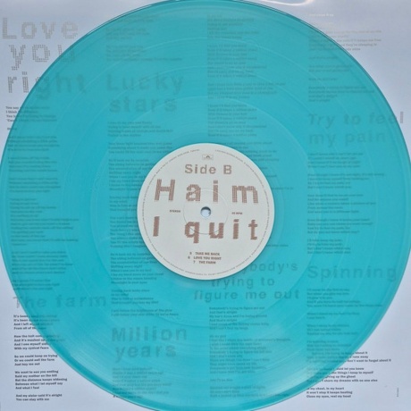 Haim - I Quit (coloured) (0602478001994) виниловая пластинка - фото 11