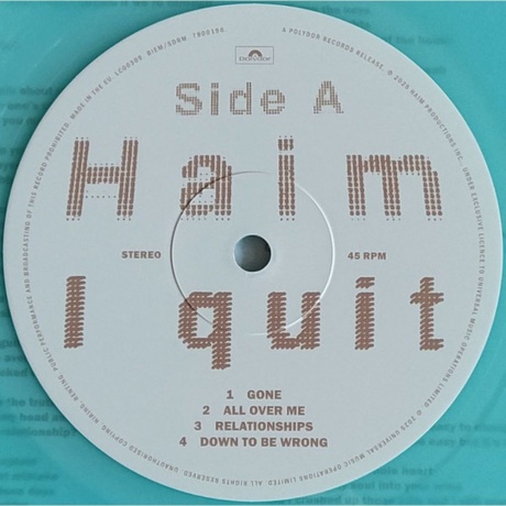 Haim - I Quit (coloured) (0602478001994) виниловая пластинка - фото 4