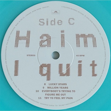 Haim - I Quit (coloured) (0602478001994) виниловая пластинка - фото 6