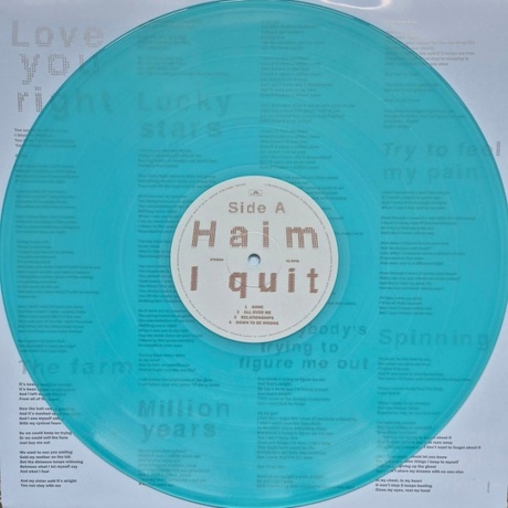 Haim - I Quit (coloured) (0602478001994) виниловая пластинка - фото 10