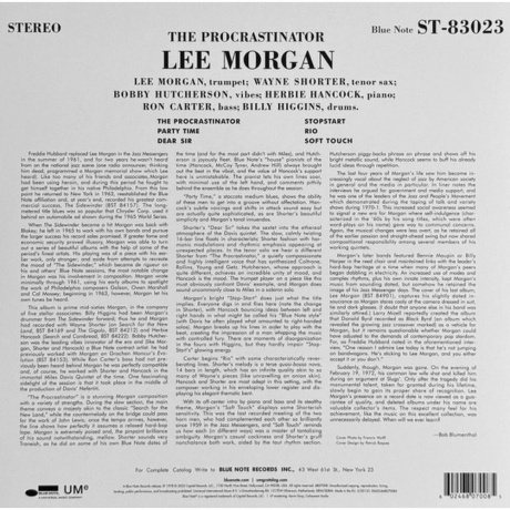 Lee Morgan - The Procrastinator (0602468070085) виниловая пластинка - фото 2