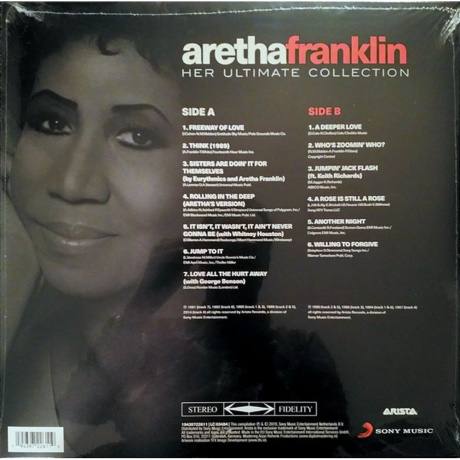 Aretha Franklin - Her Ultimate Collection (0194397226119) виниловая пластинка - фото 2