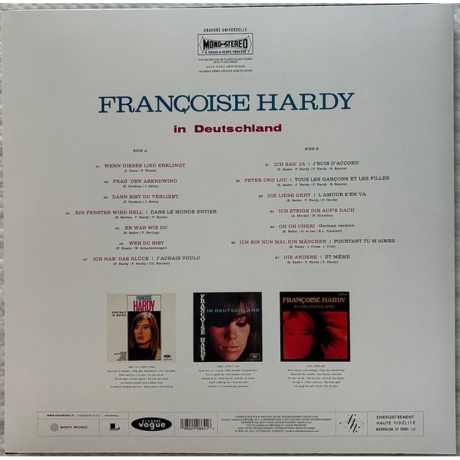 Franсoise Hardy - In Deutschland (0198029086416) виниловая пластинка - фото 2