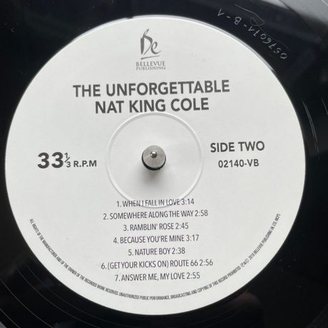 Nat King Cole - The Unforgettable (5711053021403) виниловая пластинка - фото 5