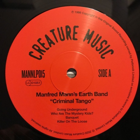 Manfred Mann'S Earth Band - Criminal Tango (5060051334627) виниловая пластинка - фото 3