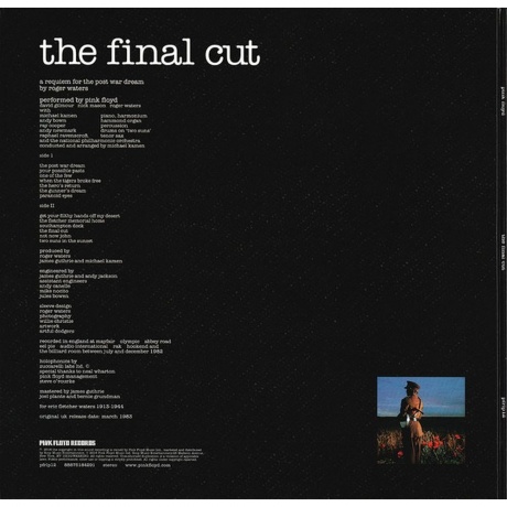 Pink Floyd - Final Cut (0888751842915) виниловая пластинка - фото 5