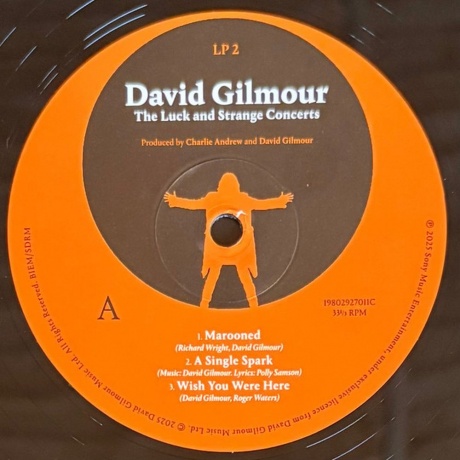 David Gilmour - Luck And Strange Concerts (0198029270112) виниловая пластинка - фото 5
