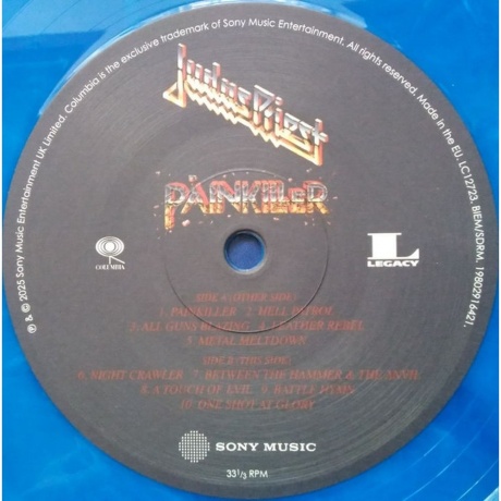 Judas Priest - Painkiller (Blue + White Marble) (0198029164213) виниловая пластинка - фото 3