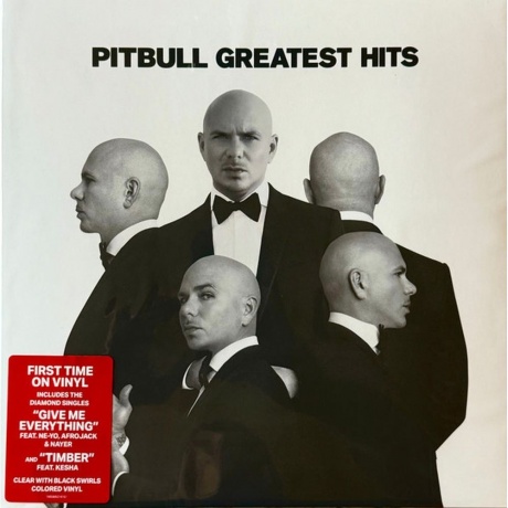 Pitbull - Greatest Hits (Clear Black Swirls) (0196588921612) виниловая пластинка - фото 1